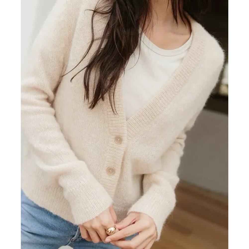 Jenni Kayne Cream Cardigan Sweater